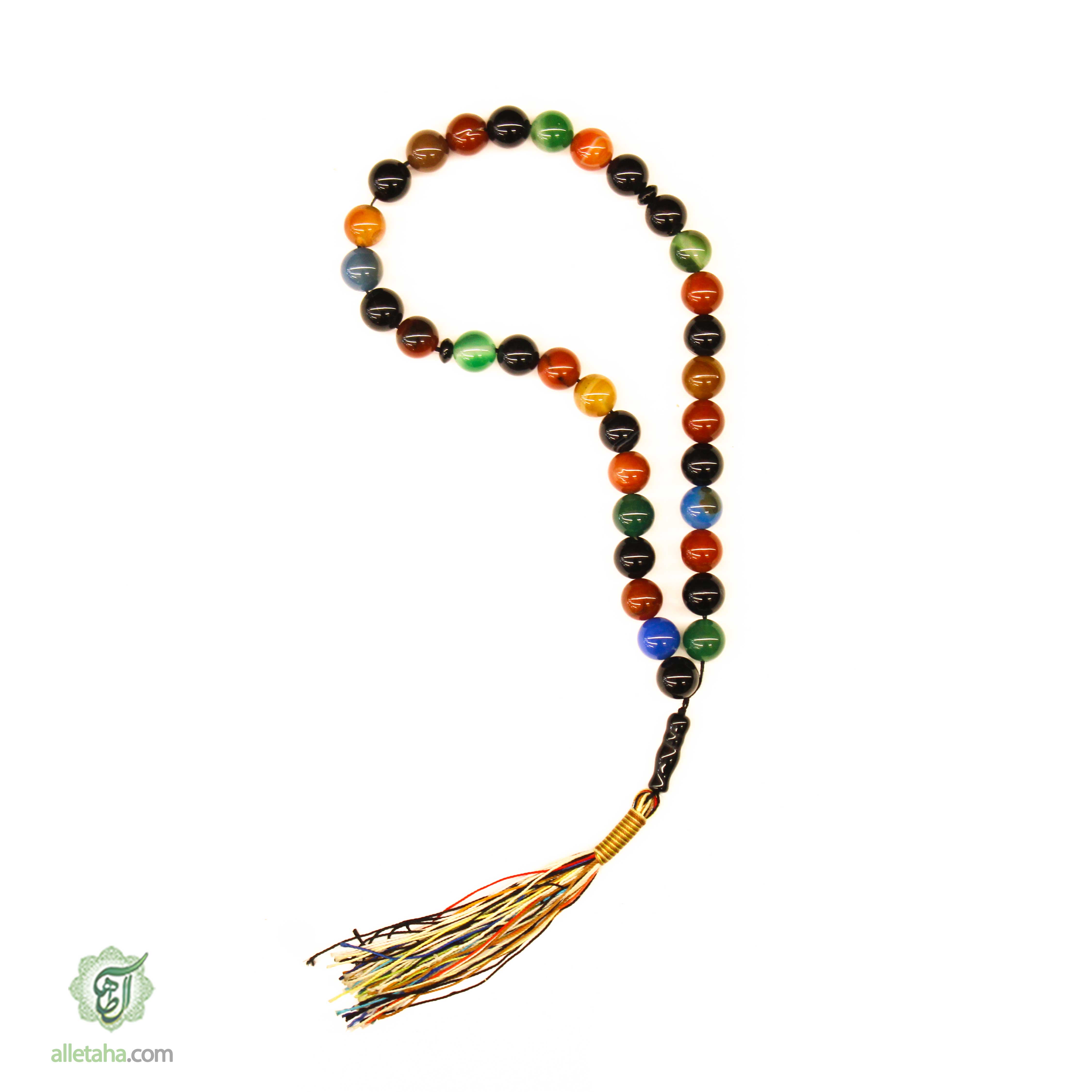 تسبیح 33 عددی سنگ عقیق ام البنین کد 1090