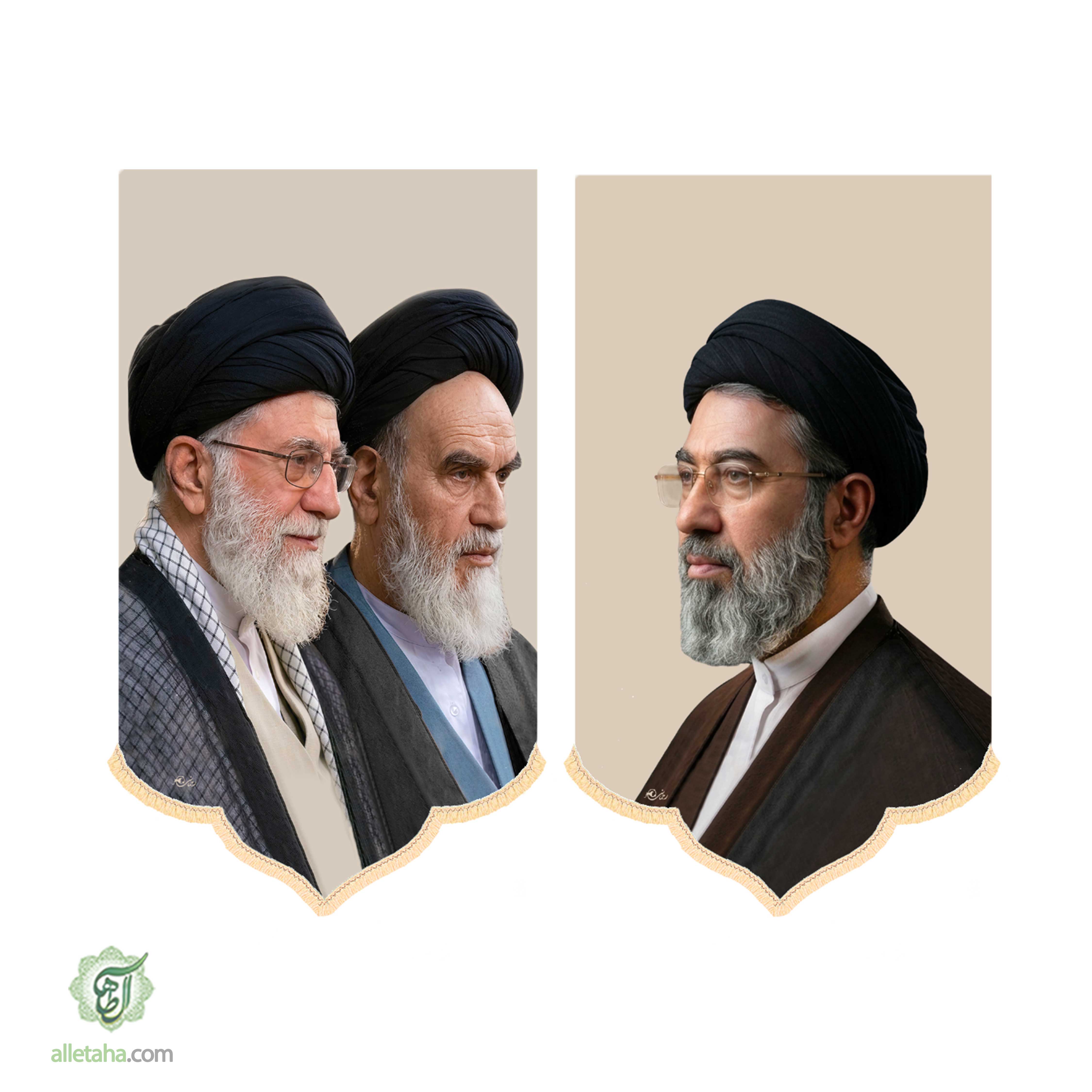 کتیبه جفتی رهبری ابعاد50*70کد1304
