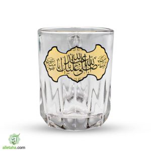 استکان قلمی دسته دار صل الله علیک نمای کامل