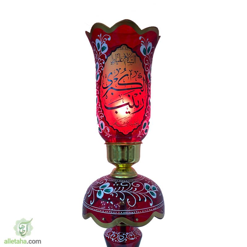 شمعدان لاله حضرت زینب قرمزنمای نزدیک
