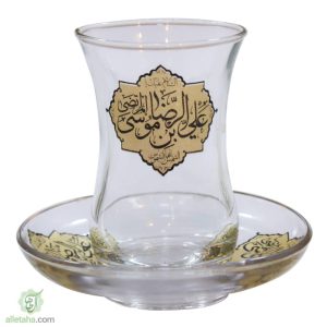 ست استکان ونعلبکی بدون دسته امام رضا نمای کلی