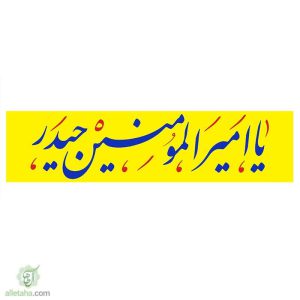 پرچم خیابانی یا امیرالمومنین حیدر
