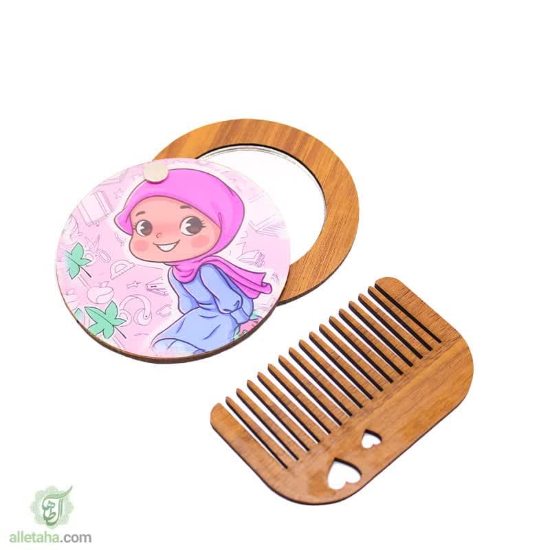 ست آینه و شانه دخترانه طرح حجاب (14) ست آینه و شانه دخترانه طرح حجاب (14)