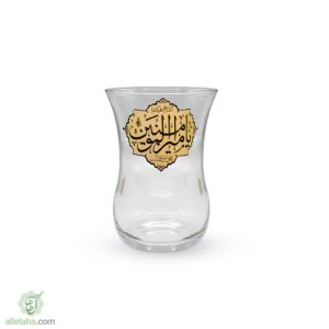 ست استکان کمر باریک بدون دسته یا امیرالمومنین(ع)