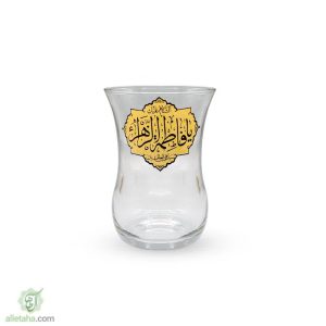ست استکان کمر باریک بدون دسته فاطمه الزهرا (س)